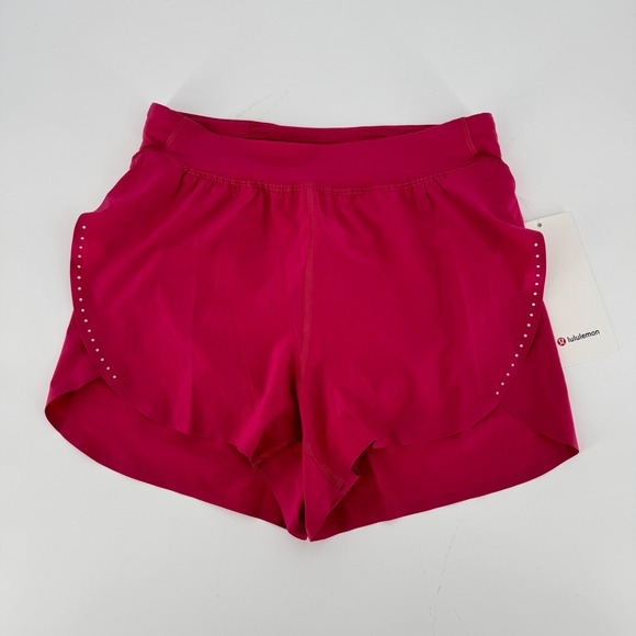 NWT Lululemon Fast & Free HR Split Short 3" Pink XS LW7DHDS